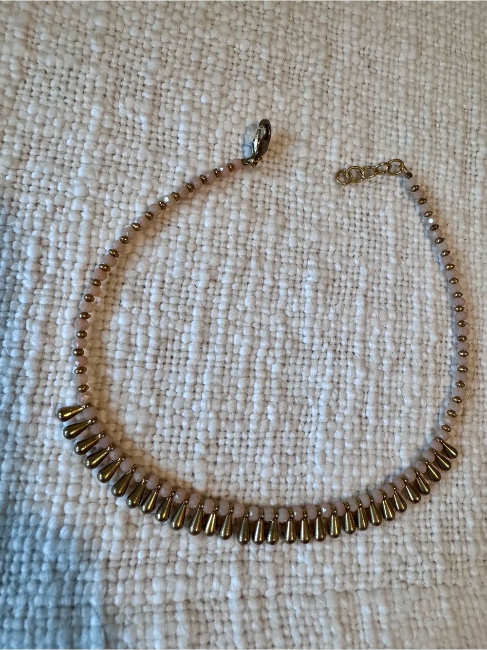 Gold Beaded Teardrop Anklet - Women Jewelry